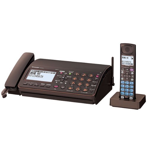 シャープ デジタルコードレスFAX 子機1台付き 1.9GHz DECT準拠方式 アーバンブラウン UX-610CL-T