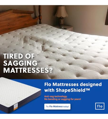Image of Flo Ortho Mattress | Aloe Vera Infused Orthopedic Mattress with Pain Release Technology | Medium Firm Feel | 5 inch Mattress in Queen Size (84x60x5) | 10 Year Warranty