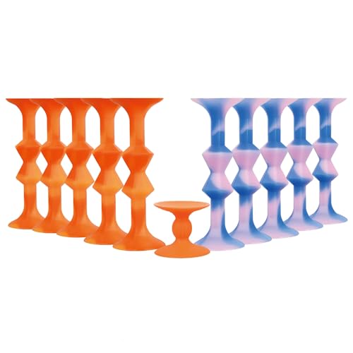 CrosCentury 11Pcs Diamond Styled Valentine's Day Silicone Suction Cup Dart Game Pictionary Game for Family Party (Mix Color)