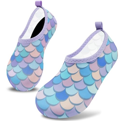 Image of VIFUUR Kids Water Shoes Girls Boys Quick Dry Aqua Socks for Beach Swim Outdoor Sports