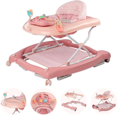 BRONEA 5-in-1 Babywalker Gehfrei | Lauflernhilfe mit Schaukelfunktion,...