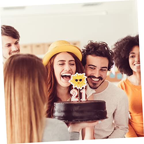 Gogogmee 1 Conjunto 3 Toppers De Inserção De Bolo Havaí Para Comida Luau Suprimentos De Festa Decora