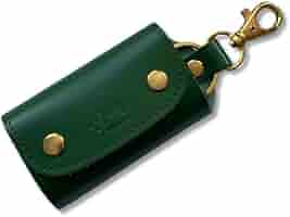 Amazon.co.jp: カオヨリナカミleather key case green