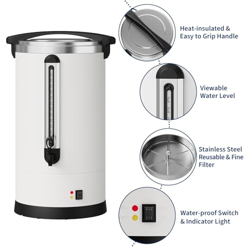 Cafetera Cezve portátil para 80 tazas con capacidad 12 L miniatura 3