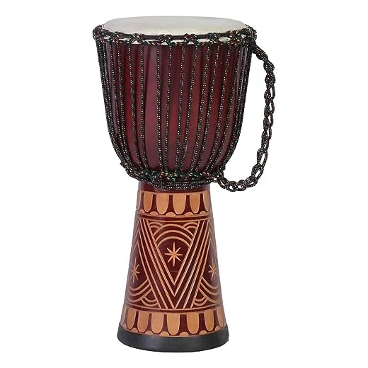 30cm Profesional Niños Djembe Tambor Bongo Darbuka Estilo África Tambor de Madera Buen Sonido