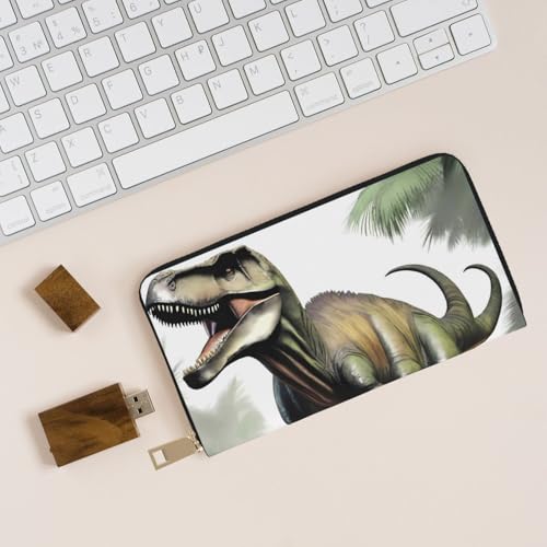 Monedero de mano dinosaurio versátil para móvil monedas y llaves 6