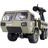 The perseids RC Military Truck, 1:12 Scale 2.4G 6WD Heavy Off-Road Vehicle Remote Control Full Proportion Army Car Toy for Kids Over 14 Years Old & Adults