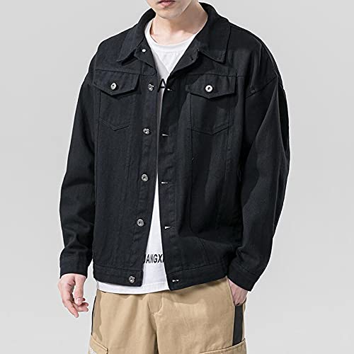 Jaqueta de brim primavera outono masculina hip hop jeans casaco masculino jaqueta jeans, Branco, XX-