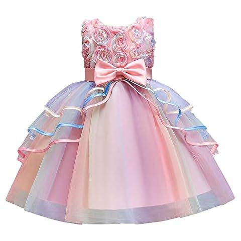 Tiered Tulle Dress for Girls 2-8 Years Cover