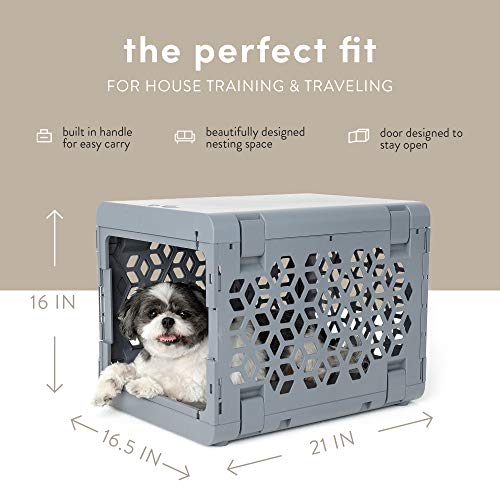 PAWD Fully Collapsible Dog Crate, Stylish Portable Dog Crate for Pet Travel, Dog Kennel for Small Dog or Cat, Small… - Image 4