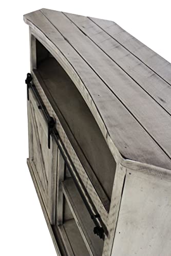 Rustic Tall Bower Corner TV Cart miniatura 3