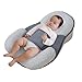 Baby Lounger Cover Baby Nest Cover for Newborn Adjustable Washable Lounger for Traveling (Gray, One Size)