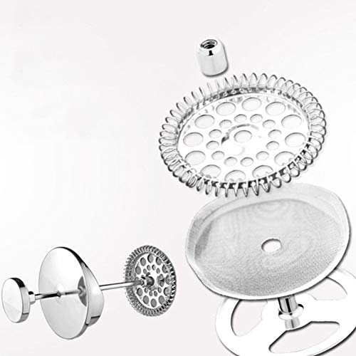 Filtro de prensa de café Walbest 3 peças de filtro de malha removível de aço inoxidável reutilizável