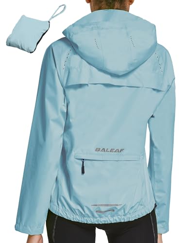 baleaf Fahrradjacke Damen Regenjacke Wasserdicht Atmungsaktiv Wanderjacke...