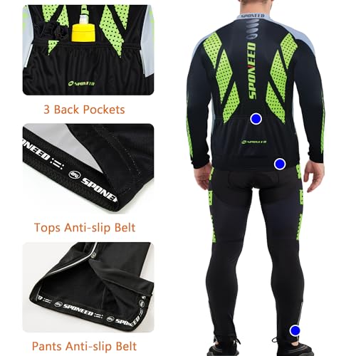 Men's Fleece Warm Winter Bike Pants