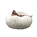 Pouf Géant Bananair 160 cm de Diamètre Fourrure XXL avec Mousse Déchiquetée Ultra Confortable, Canapé, Double Housses Lavable en Machine, Poire, Coussin, Canapé (Blanc)