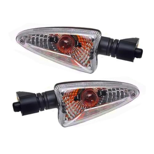 JIANYISR Blinker Motorrad Kompatibel Mit Aprilia RSV 4R Caponord 1200 RS4 125 SXV550 SR Motard Motorrad-Blinker(Klar)