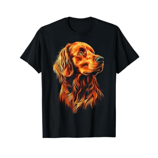 Irish Setter Dog Graphic Pet Art Irish Setter T-Shirt