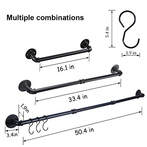 Barre de serviette murale extra longue pour sécher grands draps de bain - 7
