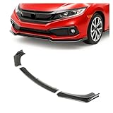 Top 10 Best Q50 Front Lip Reviews & Comparison 13 KUAFU 3Pcs Front Bumper Lip Compatible with 2016-2021 Honda Civic 10th 4DR Sedan Spoiler Splitter Carbon Fiber Plastic
