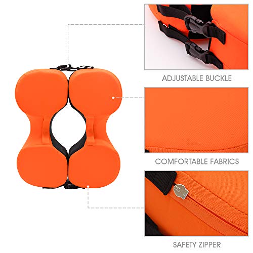 KLOLKUTTA Baby Swimming Floats, Non-Inflatable Children Waist Float Ring Swim Arm Bands Trainer Pool Toys Accessories for Infants