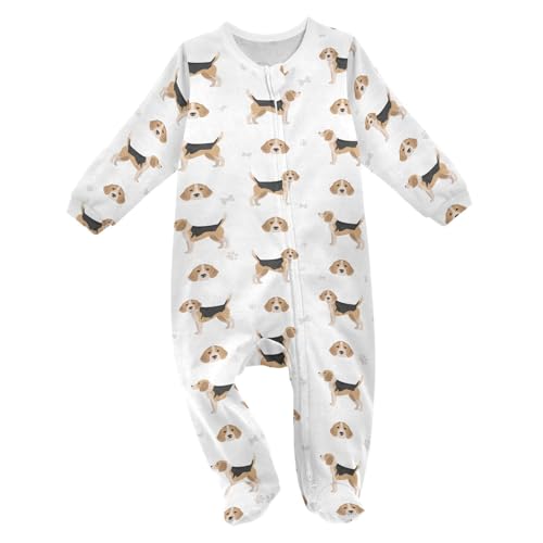 Image of vvfelixl Bernese Mountain Dog Baby Sleepers For Girl Boys Newborn Baby Play One-Piece Footies For 0-24 Months