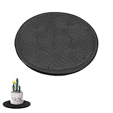 LOYELEY 回転盤 直径25cm プロジェクター テレビ パソコン モニタ 電話機 回転台 360度回転 丸型 薄型 ブラック (直径25cm)