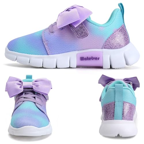 WateLves Girls Sneakers Lightweight Walking Shoes Comfortable Running Tennis Shoes for Toddler Little Kid/Big Kid 5