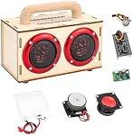 DIY Kit haut-parleur Bluetooth avec LED Lumières & Crayons colorés STEM Kit de science de construction, 8-14 ans, Projet d'ingénierie électronique, Cadeau créatif pour les adolescents & Filles
