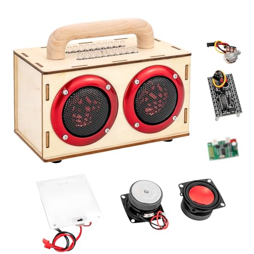 DIY Bluetooth Speaker Kit with LED Lights & Colored Pencils - STEM Building Science Kit for Kids