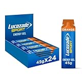 Lucozade Sport Dual-Fuel Energy Gels, Orange 24 x 45g