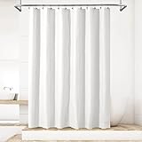 Voguease Shower Curtain Or Liner, with Magnets, Machine Washable, Water Repellent - White, 36x64 Inc
