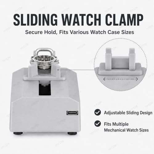 AMQYDT Outil Multifonctionnel d'étalonnage de Montres mécaniques, chronocomparateur USB pour Une réparation précise, testeur de réparation DIY, avec indicateur LED, sans Pile, Haute Performance – vue 6