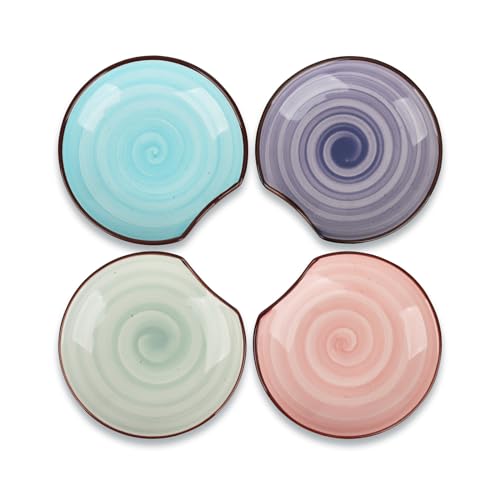 Repose-cuillère pour comptoir de cuisine KitchenTour lot de 4 repose-ustensiles