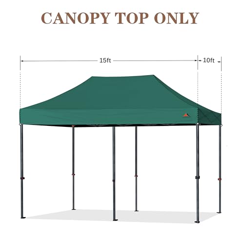 Image of SCOCANOPY Forest Green Commercial 10x15 Canopy Replacement Canopy Top