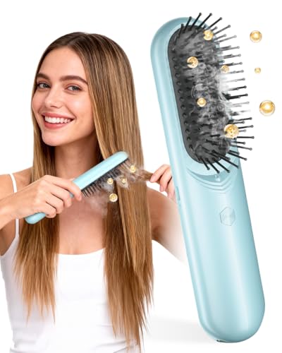 BONNET QUEEN 3-in-1 Electric Scalp Massager & Mist Hair Brush for Curly Hair, Deep Conditioning,...