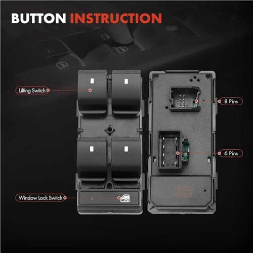 Commande vitre électrique bloquée sur GMC Acadia ? Bouton conducteur 20945224