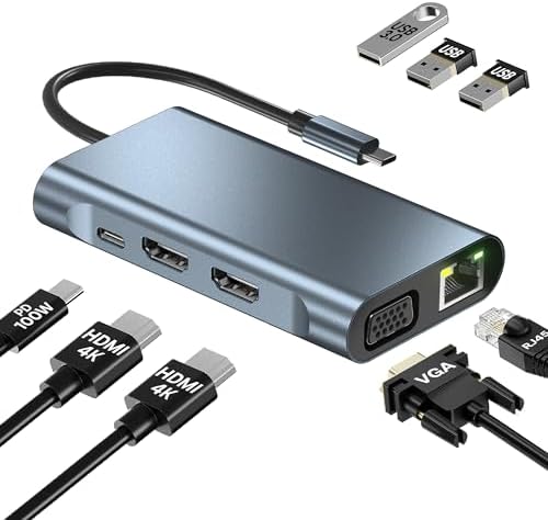 Macally U3HUBGBA hub di alluminio a 3 porte USB 3.0 con adattatore per Gigabit Ethernet