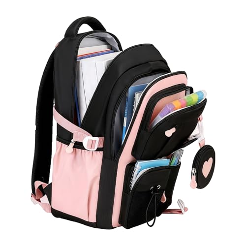 Sac à dos filles pour le collège et le lycée avec espaces de rangement