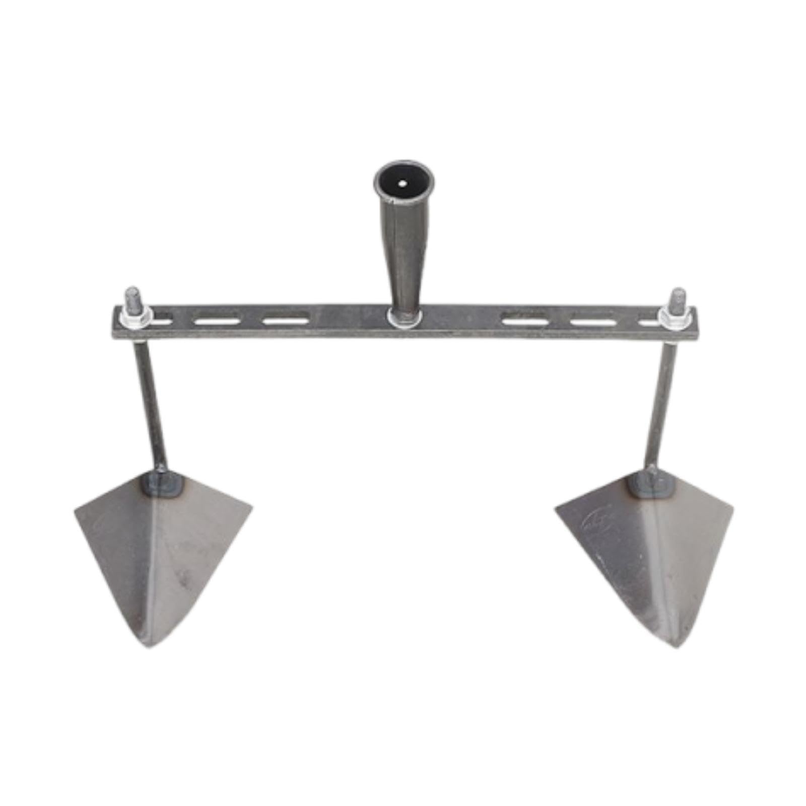 de Jardín con Cabezal Triangular, Herramienta Agrícola Manual con Distancia Ajustable para Principiantes, Bordes, Cabezal Doble de 40