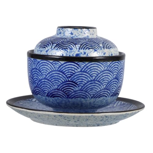 MUCKLILY Ciotola in Giapponese Per Zuppa Miso Ramen Utilizzo Cucina e Casa Servire Alimenti Caldi