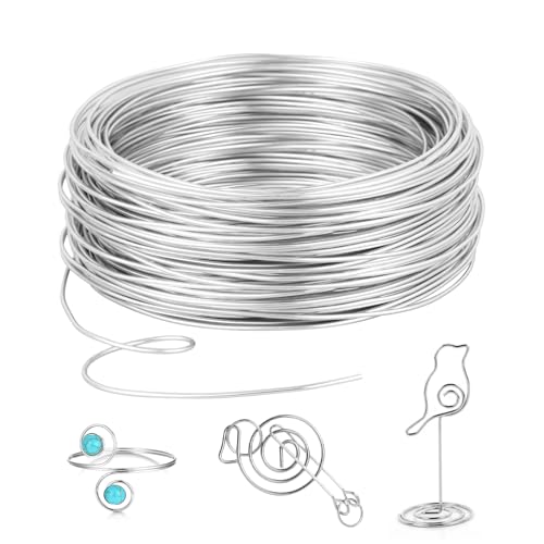 AiQInu Alambre De Aluminio 3mm X 10M, Perfecto Para Manualidades Y Joyería