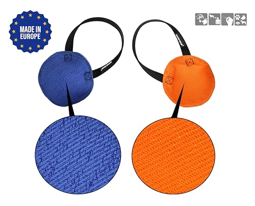 Dingo Gear Beißwurst,Berta'' mit 1 Griff #14cm Dicke 3 cm aus französischem Material (Nylcott) für Hundetraining IGP IPO Obedience Schutzhund Hundesport Blau S00091