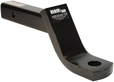 Heavy Duty Ball Mount (HUB-3411) for 2" Receivers - Made in U.S.A. Fits 2-in Receiver, 12,000 lbs, 4-Inch Drop, Black