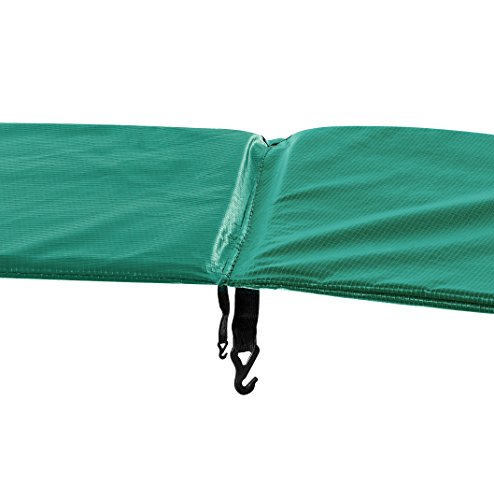 Green Vinyl Trampoline Safety Spring Pad 15\' (Round) with 4\" Skirting - Thumbnail 6