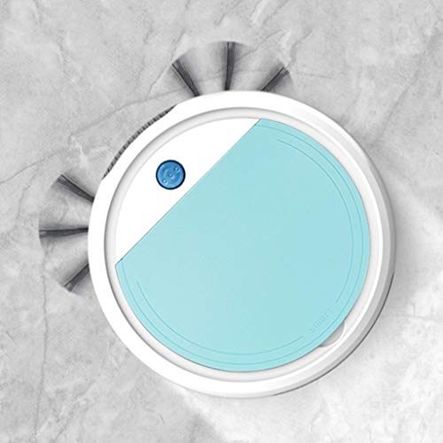 Image of ojiva Robot Vacuum Cleaner 4-in-1 Sweeping Mopping Cleaning and Disinfection for Marble, Tile and Timber Floors, Blue, 26x26x6 cm