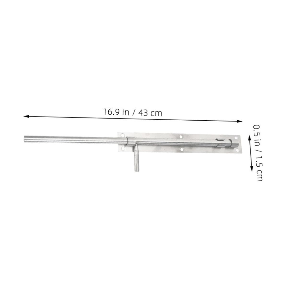 ULTECHNOVO 2 Pezzi Catenaccio per Porta in Acciaio Inossidabile Chiavistello Scorrevole per Porte e Cancelli Argento per Porte in Legno