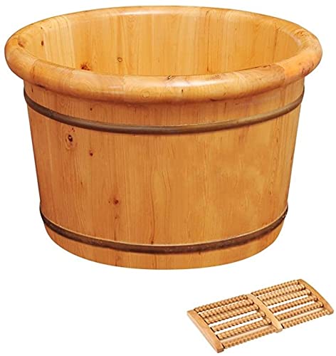 Spa de pies de madera con masaje tipo cubeta 26 cm