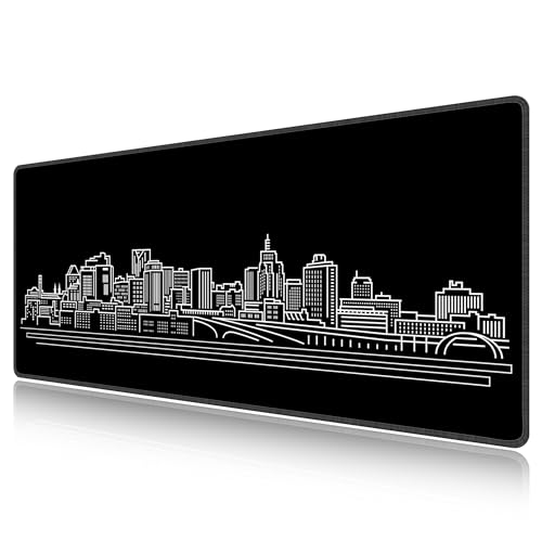 Grand tapis de souris de jeu 1400x600x3mm pour bureau gamer XXL LL-COEUR Noir
