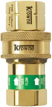 FSE 373-KR-QD100, Gas Connector Quick Disconnect Coupling, 1 Inch I.D., for 1" Gas Connectors, Allows Fast Disconnection for Equipment Maintenance and Cleaning, Commercial Use, 1 Pack